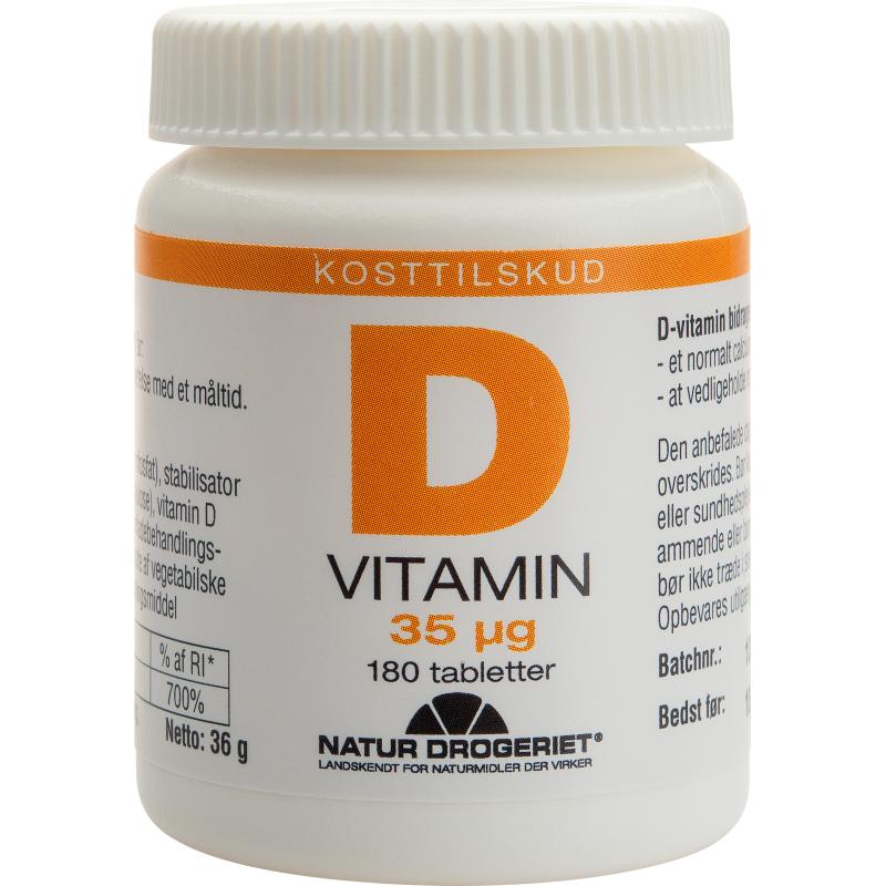 D-vitamin 35 μg 180 stk.